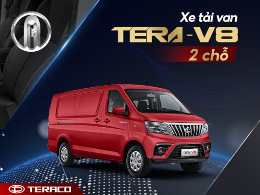 Đánh giá chi tiết xe tải van Tera V8 2 chỗ