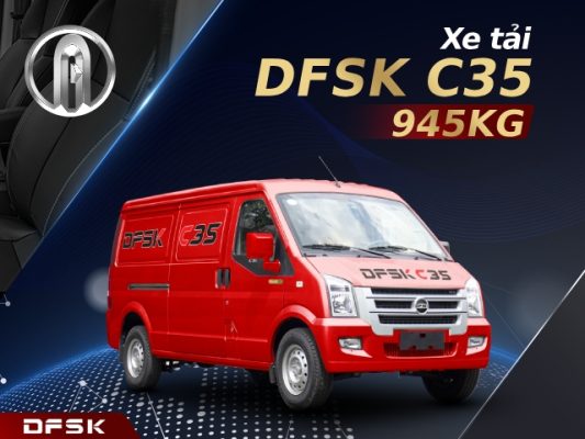 Đánh giá chi tiết xe tải van DFSK C35 2 chỗ 945Kg