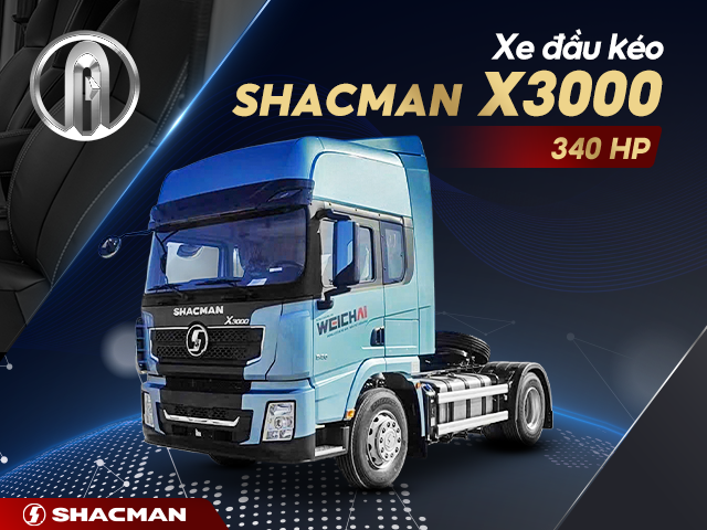 Xe đầu kéo Shacman 1 cầu công suất 340HP
