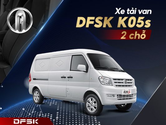 Xe tải van DFSK K05s 2 chỗ chở hàng