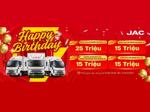 Khuyến mãi mua xe tải JAC mới 2025