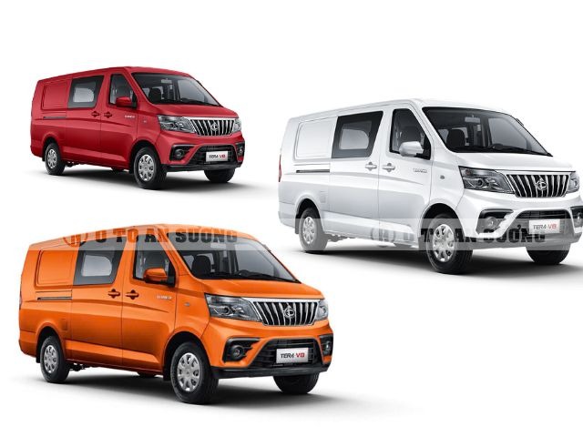 Xe tải van Tera V8 chở hàng hóa vào nội thành 24/24