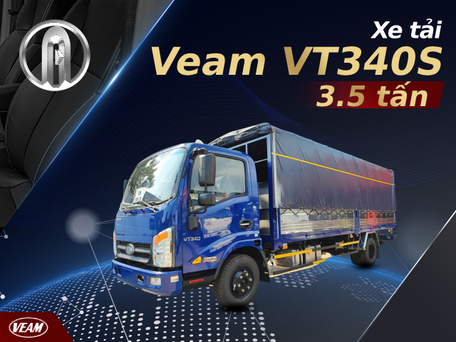 Xe tải Veam VT340S E5 3T5 thùng 6m2