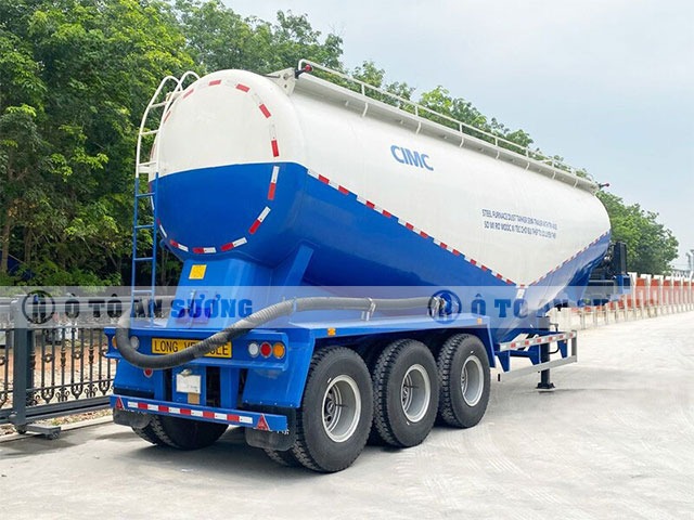 Moóc bồn chở bụi thép dung tích 47 khối