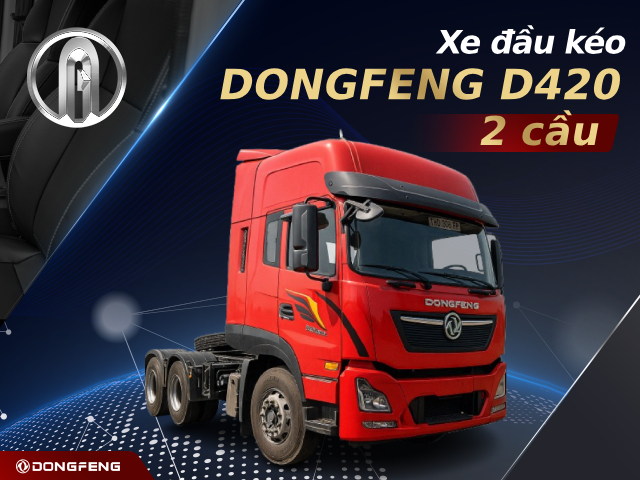 Xe đầu kéo Dongfeng D420 2 cầu sở hữu động cơ mạnh mẽ
