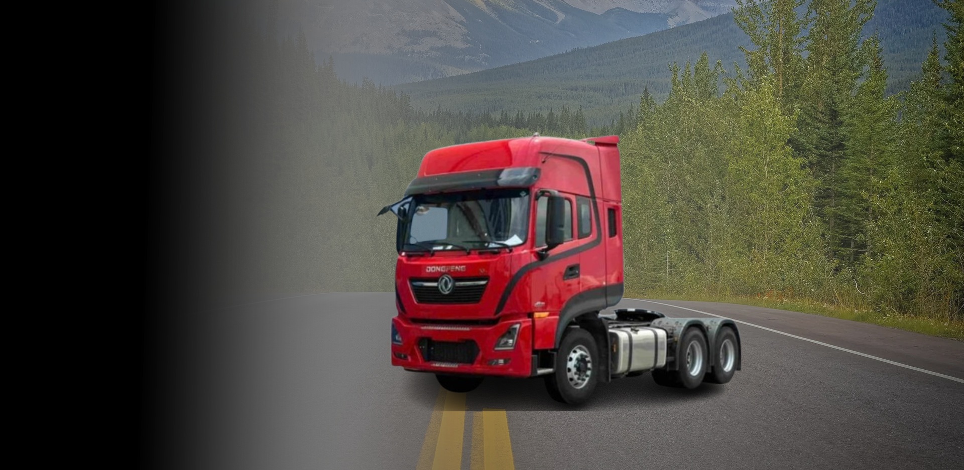 Xe đầu kéo Dongfeng Hoàng Huy KL385 3 chân 385HP