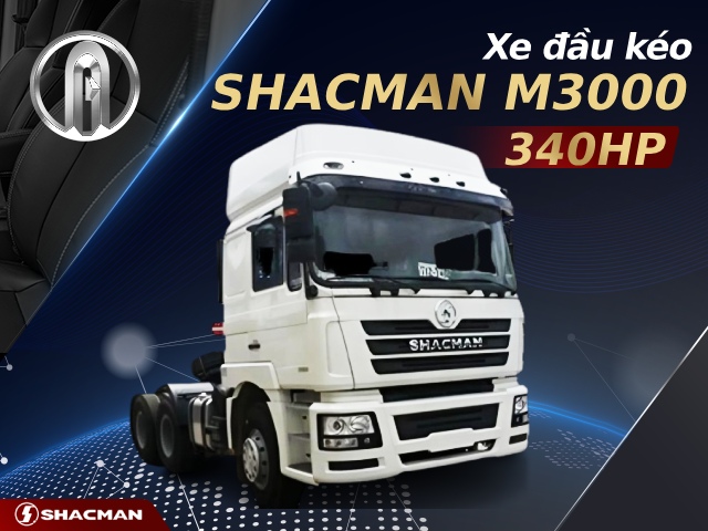 Xe đầu kéo Shacman 2 cầu trang bị động cơ Weichai mạnh mẽ