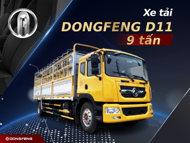 Xe tải Dongfeng D11 9t sở hữu ngoại thất thẩm mỹ, hệ thống động cơ mạnh mẽ