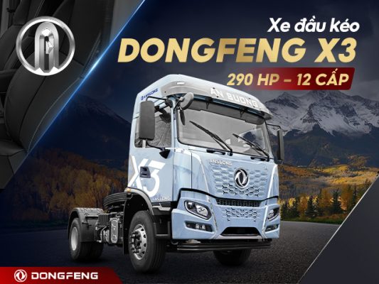 Đánh giá toàn diện xe đầu kéo Dongfeng X3 12 cấp số 290HP