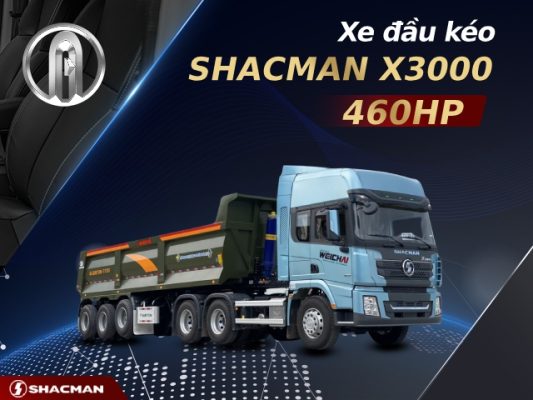 Xe đầu kéo Shacman X3000 460HP 2 cầu