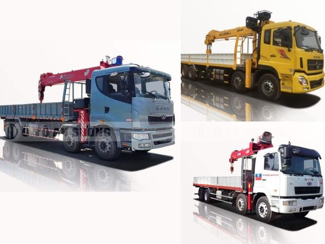 Xe tải CAMC có gắn cẩu vận hành linh hoạt