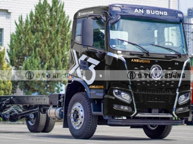 Ngoại hình chắc chắn của Dongfeng X3 180HP thùng 8m3