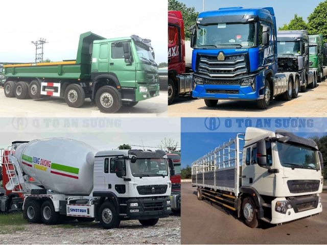 Các dòng xe nổi bật của thương hiệu xe tải Howo