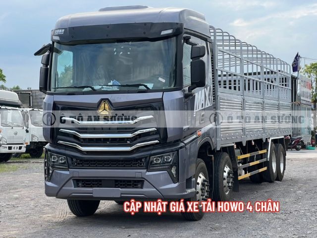Giá xe tải howo 4 chân bao nhiêu