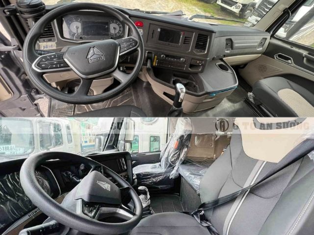 Nội thất tiện nghi của xe tải Howo 4 chân