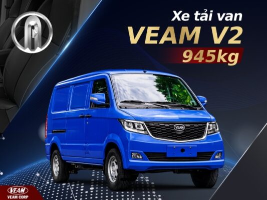 Xe tải van Veam V2 945kg 2 chỗ