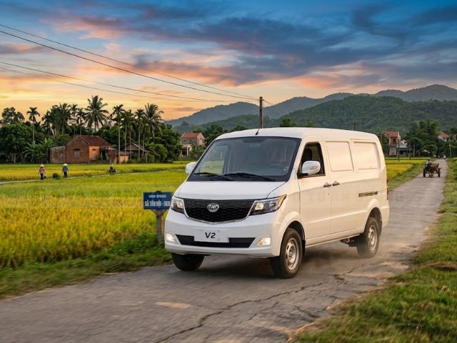 Xe van Veam V2 945kg thùng dài 2m5