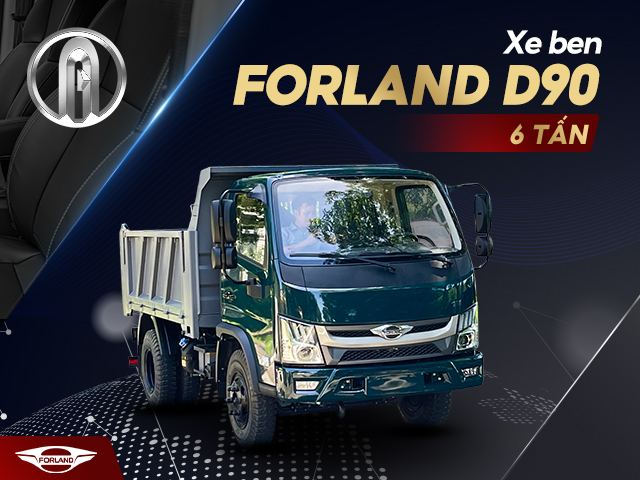 Xe ben Veam Forland D90 6 tấn thùng dài 2,9m