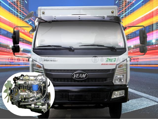 Xe tải veam 7T1 VT751 trang bị động cơ Hyundai D4DB