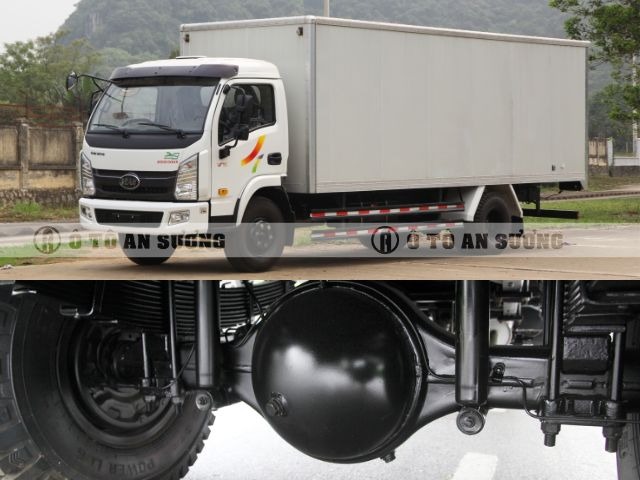 Xe được trang bị khung gầm và hệ thống treo chắc chắn