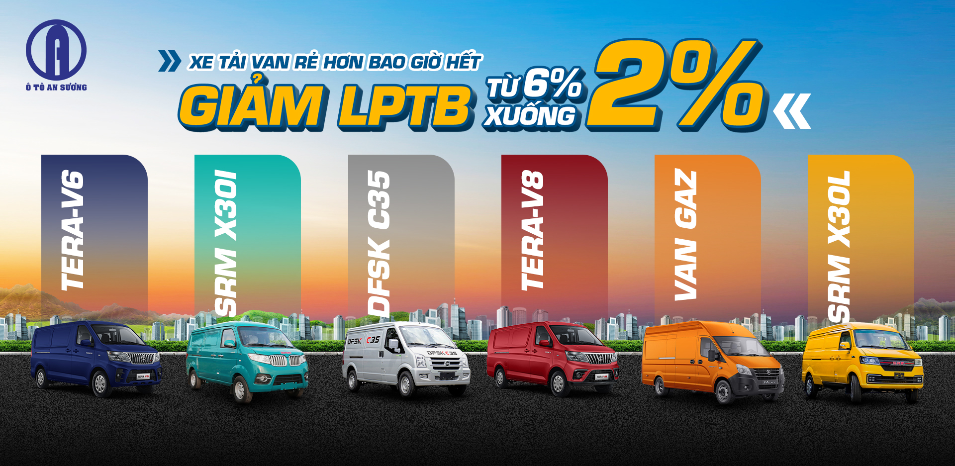 Giảm lệ phí trước bạ xe tải van còn 2%