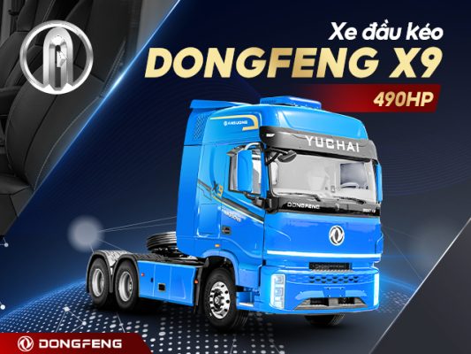 Xe đầu kéo dongfeng X9 490hp 2 cầu bản BRIGHT 2026