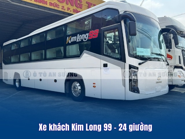 Xe khách Kim Long 99 – 24 giường nổi bật với động cơ mạnh mẽ đạt tiêu chuẩn Euro 5
