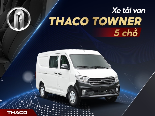 Xe Thaco Towner Van 5S T02-2.5 là dòng xe tải van 5 chỗ được nhiều người ưa chuộng