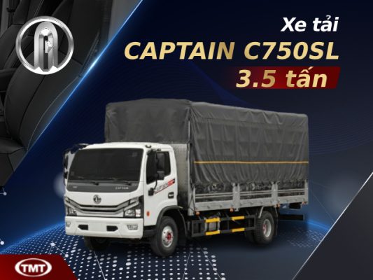 Xe tải Captain C750SL DFAC11035TL thùng dài 6m3 hoàn toàn mới 