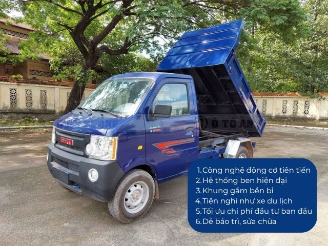 6 ưu điểm nổi bật của xe ben SRM tự đổ