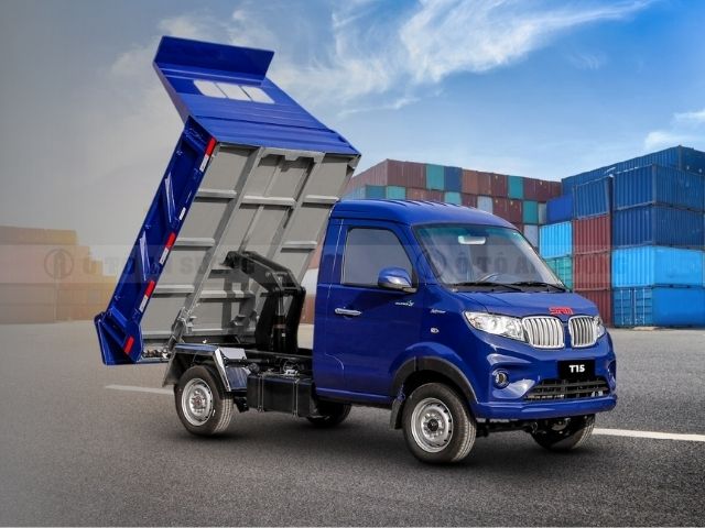 Xe tải tự đổ SRM T15 thùng ben dài 2.1m, thể tích 1.2 khối
