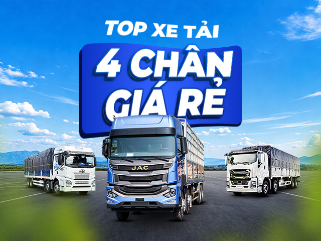 Top xe tải 4 chân giá rẻ