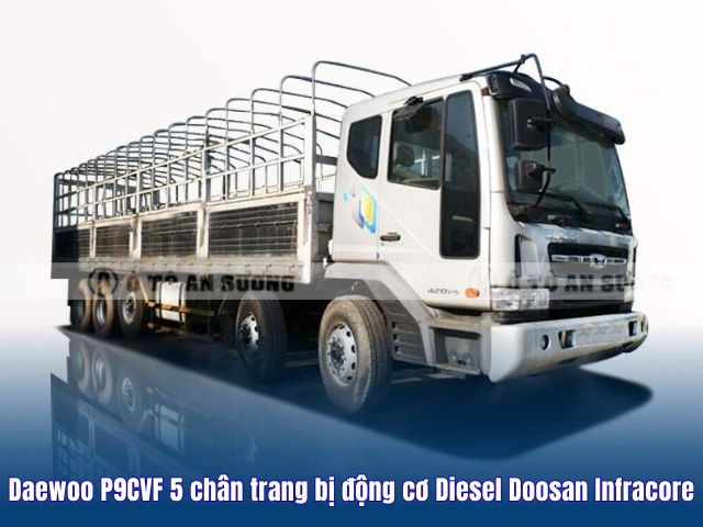 Daewoo P9CVF 5 chân trang bị động cơ Diesel Doosan Infracore DE12TIS