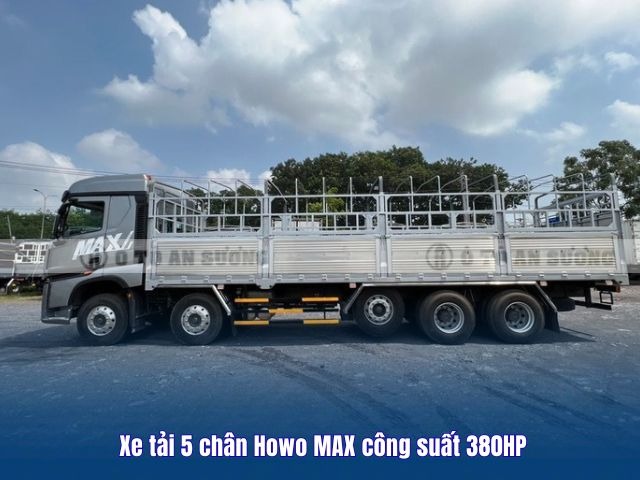 Xe tải 5 chân Howo công suất 380HP