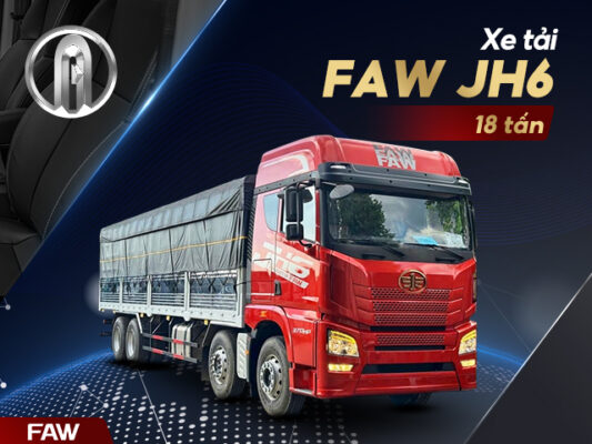 Xe tải FAW 4 chân 17.9 tấn JH6 370HP thùng dài 9m7