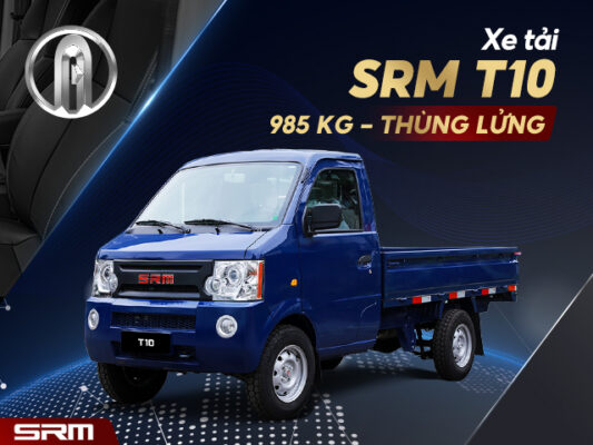 Xe tải nhỏ SRM T10 đa dạng tải trọng 985kg, 880kg, 860kg
