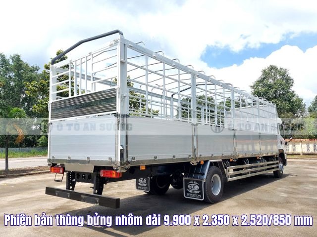 Phiên bản thùng bửng nhôm dài 9.900 x 2.350 x 2.520/850 mm