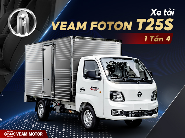 Xe tải veam foton T25s là bản nâng cấp của veam T25