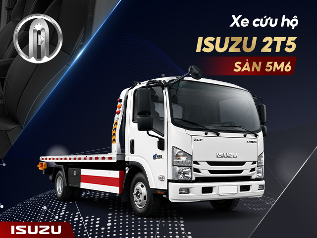Xe cứu hộ 2 chức năng Isuzu 2t5 NPR85KE5A sàn 5m6