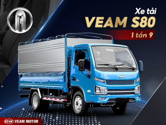 Xe tải Veam S80 2 tấn thùng dài 3m65