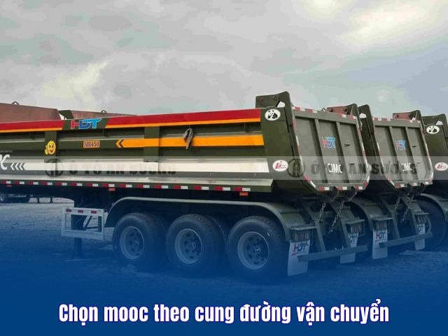 Chọn mooc theo cung đường vận chuyển