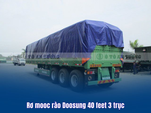 Rơ mooc rào Doosung 40 feet 3 trục