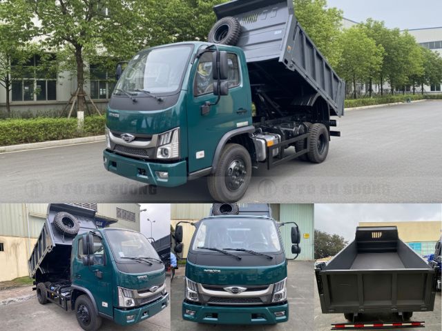 Xe ben TMT FL9260D 6 tấn thùng dài gần 3m