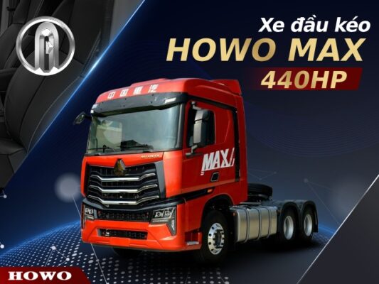 Xe đầu kéo Howo Max 440HP 2 cầu