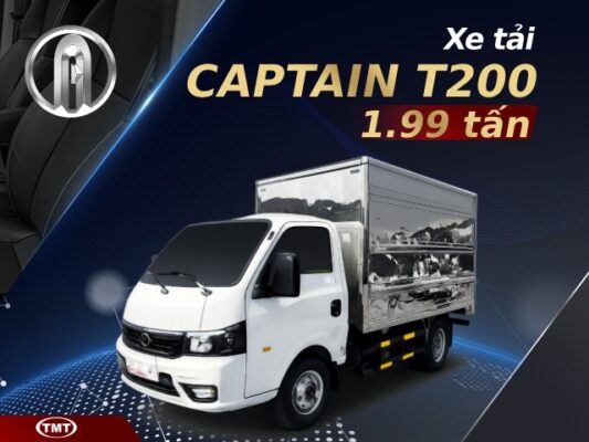 Xe tải TMT Captain T200 1.99 tấn thùng dài 3m3