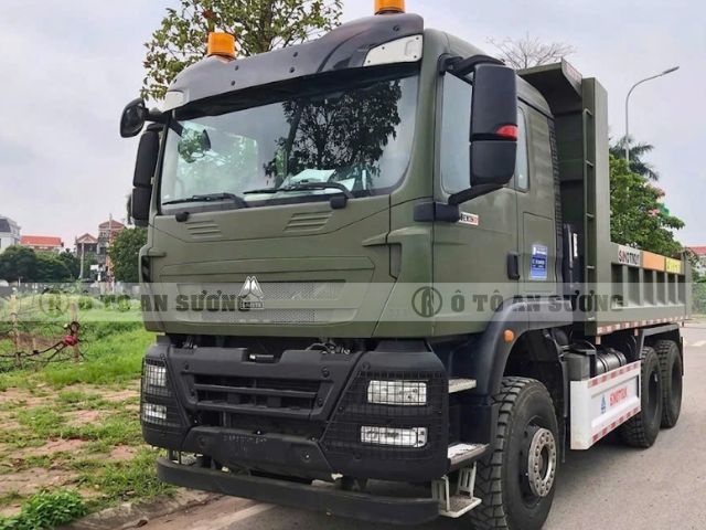 Mua xe ben howo 3 chân tx400 thùng vuông chính hãng
