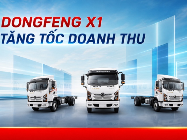 Mua xe tải Dongfeng X1 thùng 6m3, thùng 7m và 7m6 giá tốt, tỷ lệ vay lên đến 85%