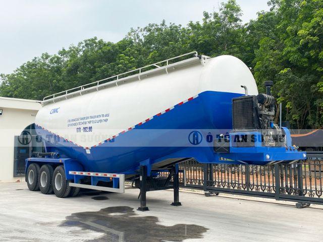 Rơ mooc xitec chở bụi thép 47 khối CIMC phủ sơn tĩnh điện KANSAI Polyurethane