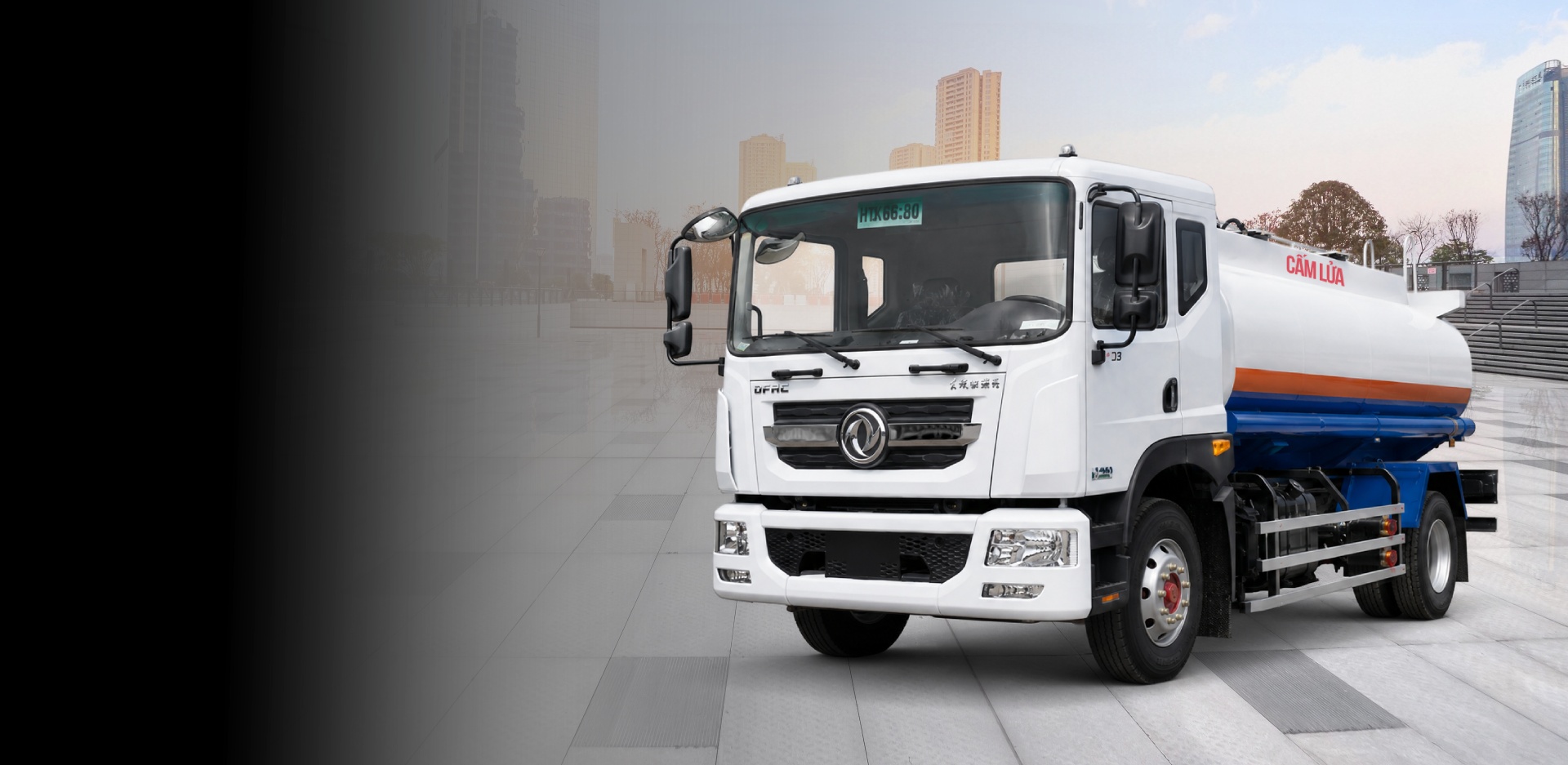 xe xi téc chở xăng dầu 11 khối dongfeng