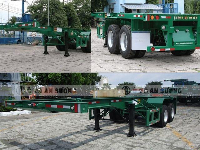 Rơ mooc xương 20 feet 2 trục Tân Thanh